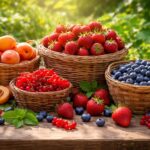Letní ovoce plné antioxidantů jako jahody, rybíz, meruňky a borůvky