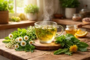 Bylinkové čaje na detox podporující zdraví a relaxaci