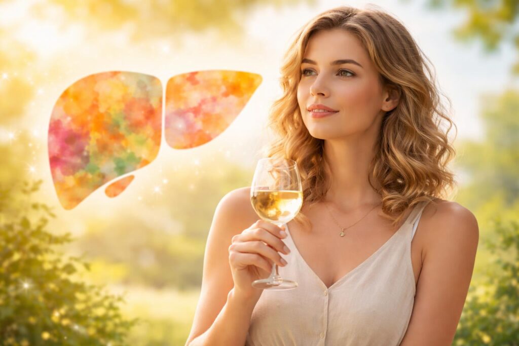 Žena se ptá na bezpečné limity alkoholu a ochranu jater v létě