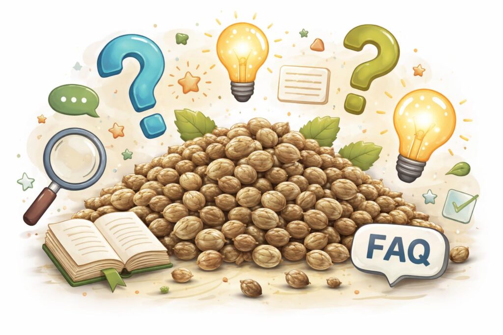 Konopné semínko detail s přírodními texturami a barvami