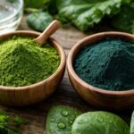 Porovnání chlorelly a spiruliny, zelené superpotraviny v prášku