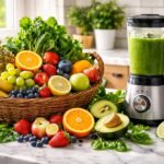 Detoxikační smoothie s čerstvým ovocem a zeleninou pro zdraví žen