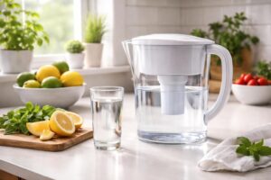 Moderní kuchyňský filtr na vodu usnadňuje domácí filtrování vody
