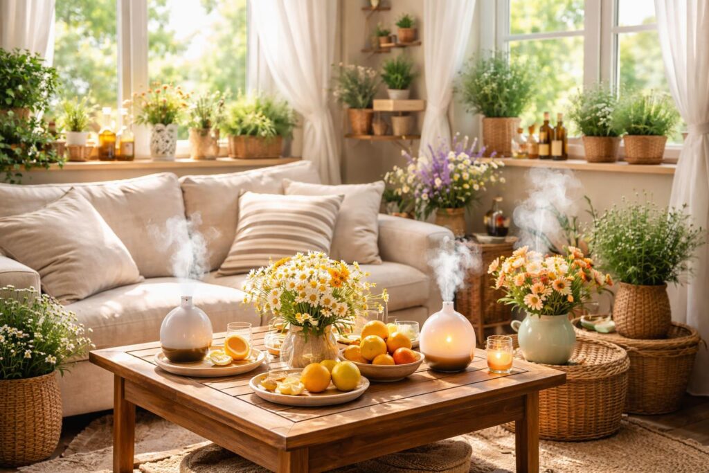 Přírodní květiny a bylinky pro bezpečné provonění domova