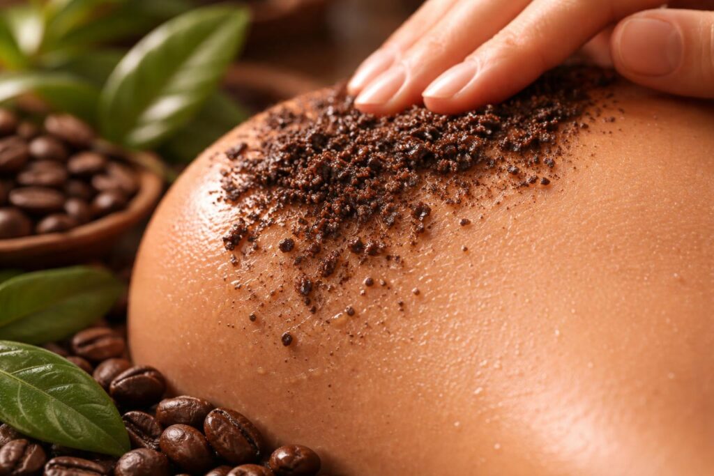 Přírodní kávový peeling pro jemnou a zdravou pleť