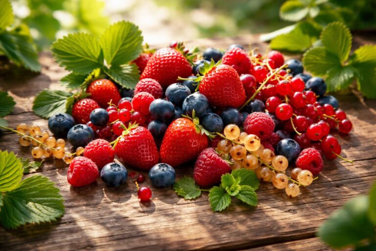 Čerstvé letní bobule na talíři připravené k jídlu