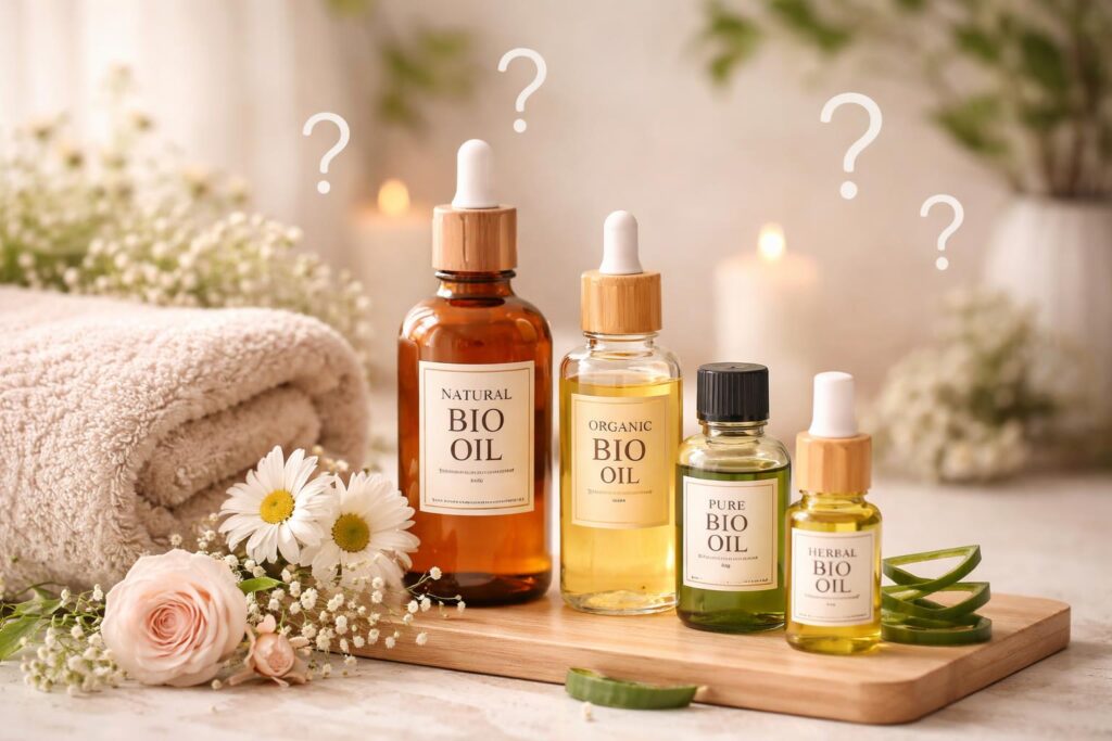 Bio oleje nahrazující tělové mléko pro přirozenou péči o pokožku