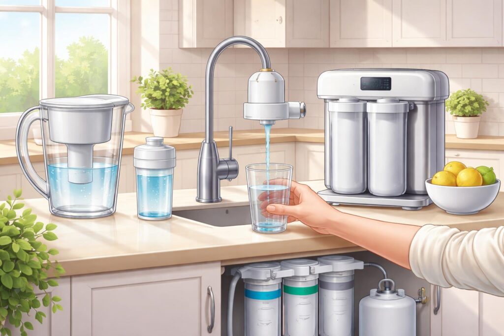 Filtrování čisté vody doma pro zdraví a bezpečnost