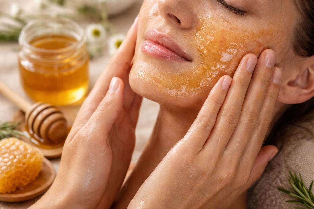 Pleťová maska z medu pro zdravou a hydratovanou pokožku
