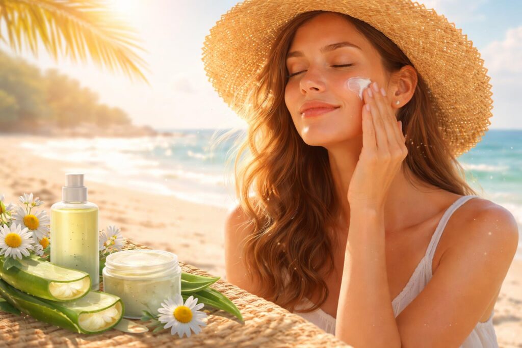 Péče o pokožku po opalování, dermatologické rady