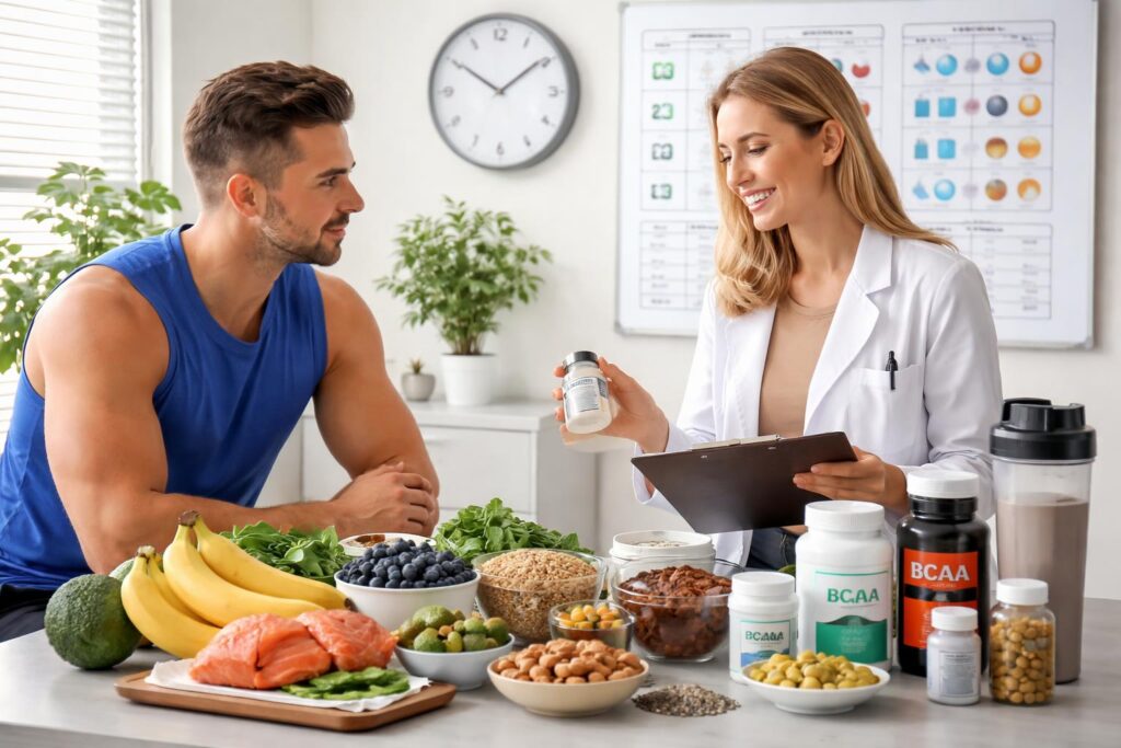 Superpotraviny na talíři pro sportovce optimalizující výkon