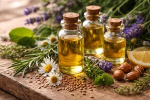 Přírodní oleje pro zdravý růst a posílení vlasů