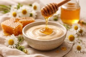 Přírodní medová pleťová maska pro hydrataci a jas pleti