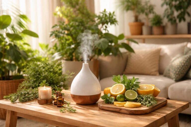 Přírodní vůně v elegantním bytovém interiéru pro lepší pohodu domova