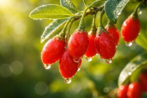 Červené plody goji bohaté na vitamíny a antioxidanty