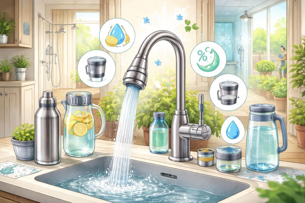 Úspora vody v domácnosti, šetření pitnou vodou, efektivní využití vody