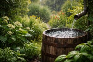 Zavlažování zahrady dešťovou vodou, šetrné k přírodě i zdraví